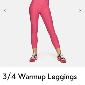 Outdoor voices warmup leggings in flamingo